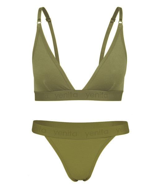 "Bamboo" Triangel BH & String Set