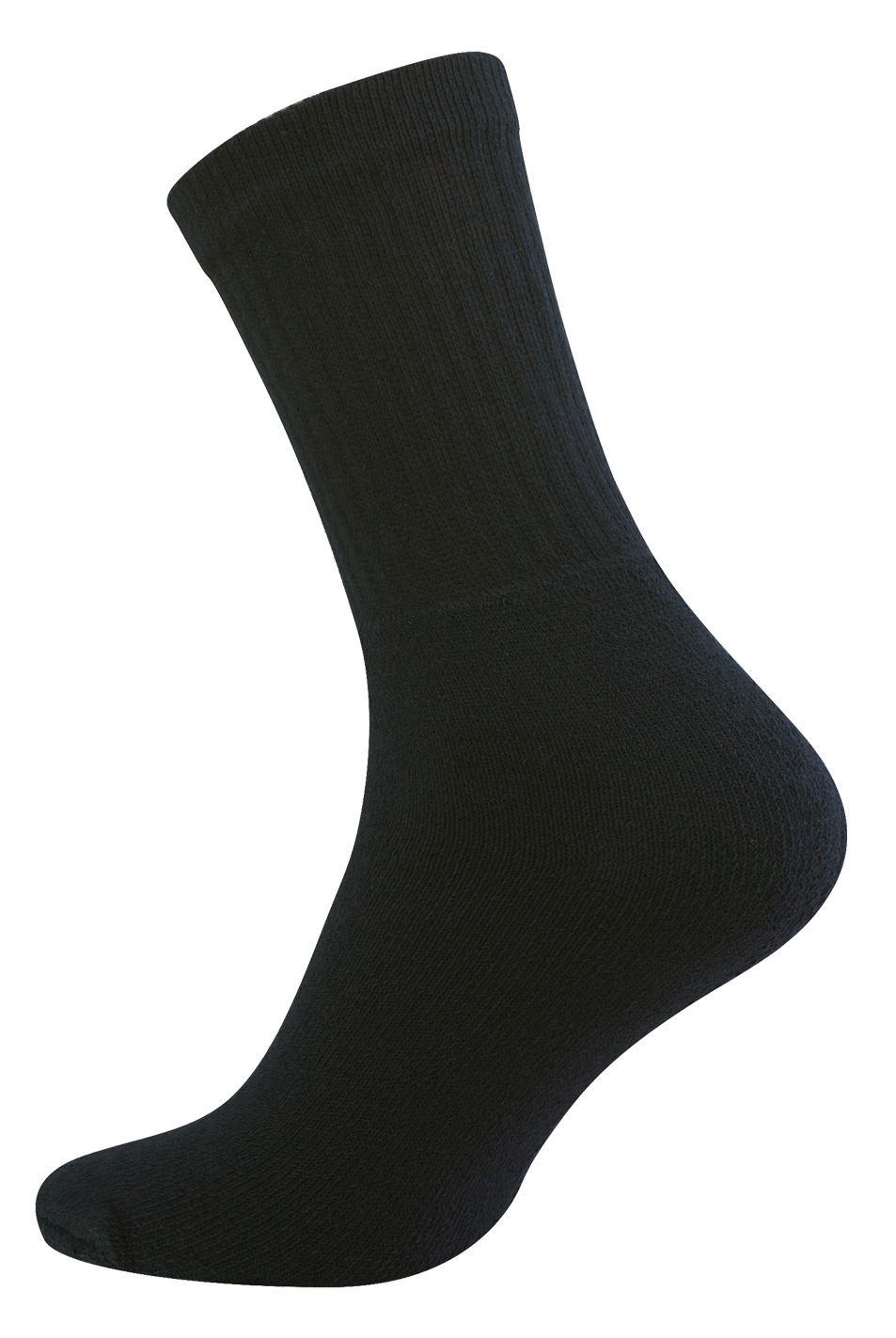 10 Paar schwarze Baumwoll Frottee Arbeits- Socken, Cottonprime.de