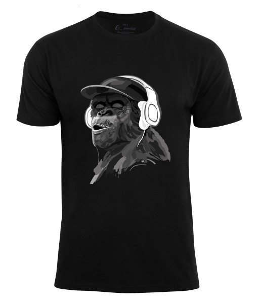 "Monkey mit Kopfhörer" T-Shirt