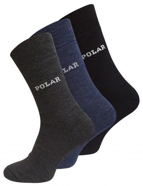 6 Pairs of THERMAL POLAR socks, full terry arctic Socks by VCA®