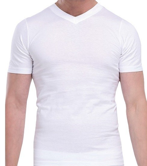 2er Pack T-Shirt`s, V-Ausschnitt, 100% Baumwolle