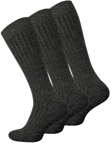 3 pairs of Mens Chunky Wool knee socks, Norwegian Socks