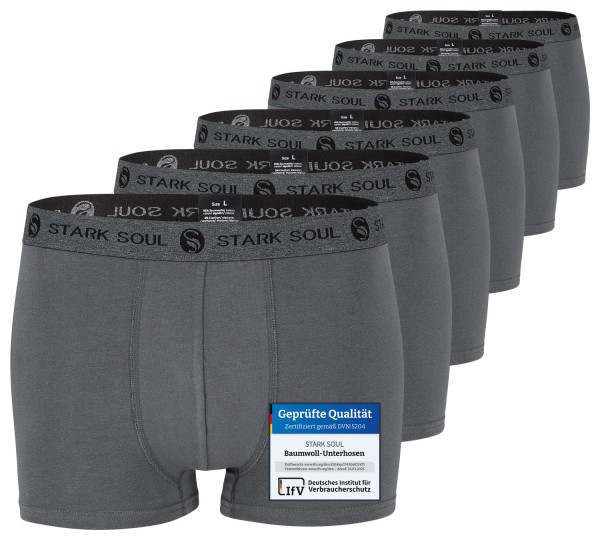6 Pack STARK SOUL® Men's Boxer Shorts - Trunks