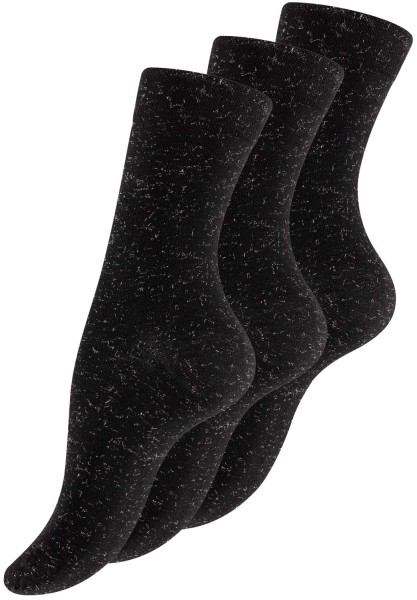 3 pairs of lurex women's socks
