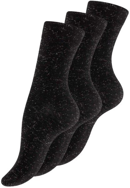 3 Paar Lurex Damensocken