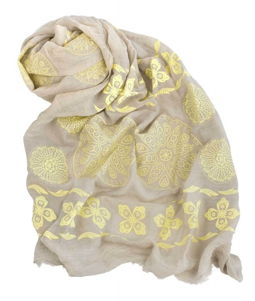 ladies scarves, "FLOWER POWER" patterned